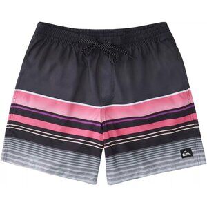 Quiksilver Men Swell Vision Volley Short AQYJV03112-KVJ3 Black Pink Size L Large